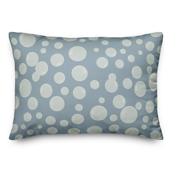 Creative Products Bubbles All Over Blue 20 x 14 Spun Poly Pillow