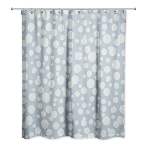 Creative Products Bubbles All Over Blue 71x74 Shower Curtain