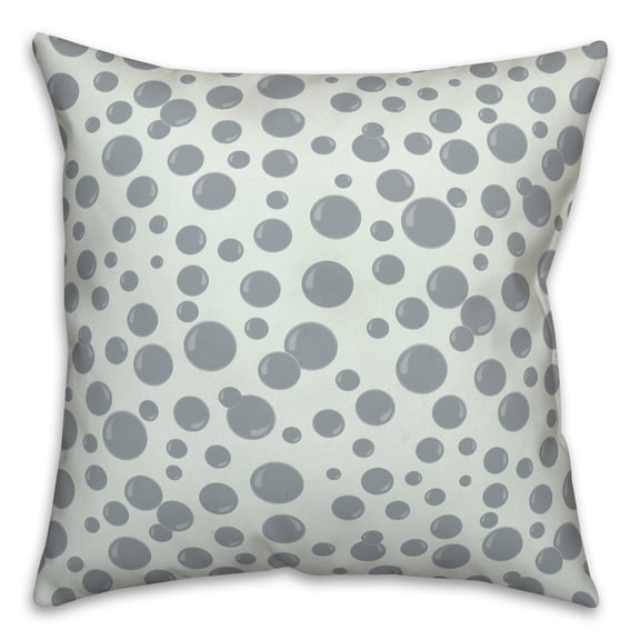 Creative Products Bubbles All Over Green 18 x 18 Spun Poly Pillow