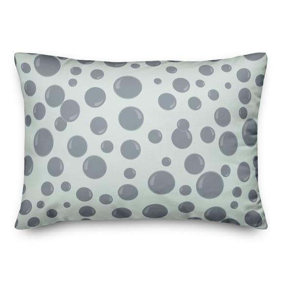 Creative Products Bubbles All Over Green 20 x 14 Spun Poly Pillow