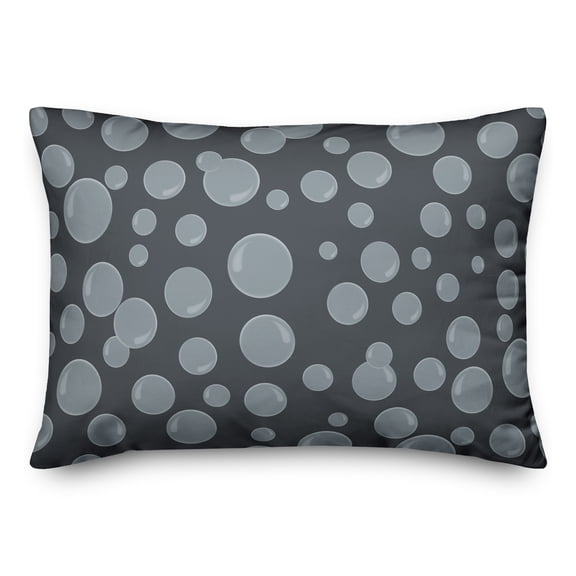 Creative Products Bubbles All Over Navy 20 x 14 Spun Poly Pillow
