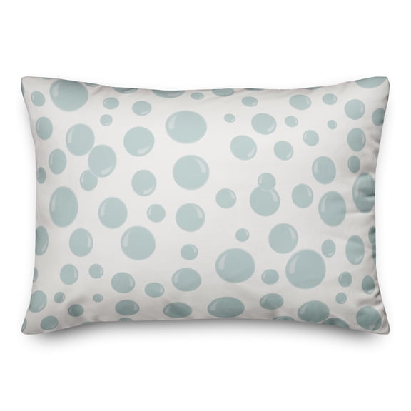 Creative Products Bubbles All Over White 20 x 14 Spun Poly Pillow