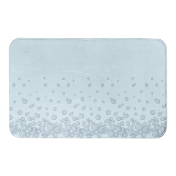 Creative Products Bubbles On Blue 21 x 34 Bath Mat