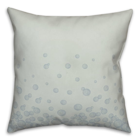Creative Products Bubbles On Green 18 x 18 Spun Poly Pillow