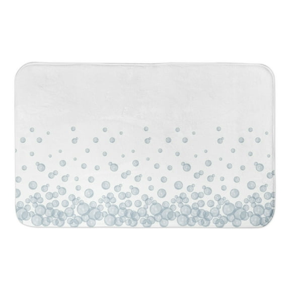 Creative Products Bubbles On White 21 x 34 Bath Mat