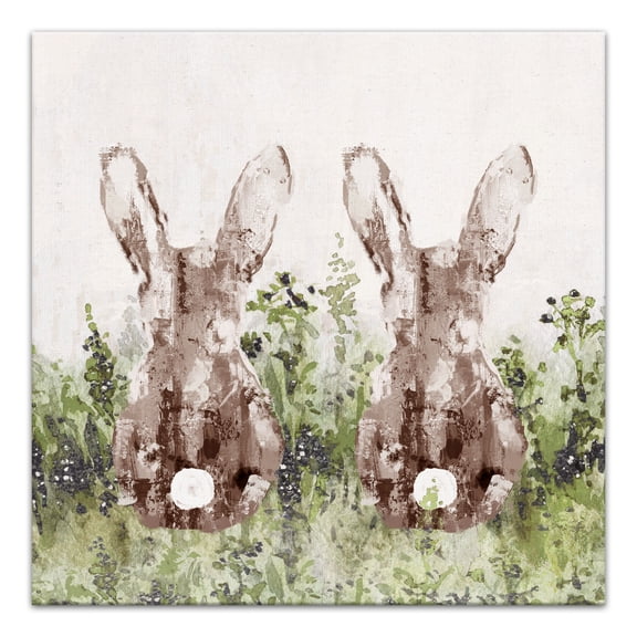 Creative Products Bunny in Rough Field 16x20 Canvas Wall Art