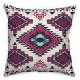 thumbnail image 1 of Creative Products Burgundy and Navy Tribal Pattern 18x18 Spun Poly Pillow, 1 of 2