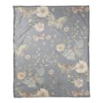 thumbnail image 1 of Creative Products Butterflies On Blue 50 x 60 Coral Fleece Blanket, 1 of 3