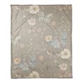thumbnail image 1 of Creative Products Butterflies On Gray 50 x 60 Coral Fleece Blanket, 1 of 3