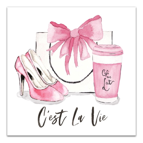 Creative Products C'est La Vie Fashion 16x16 Canvas Wall Art