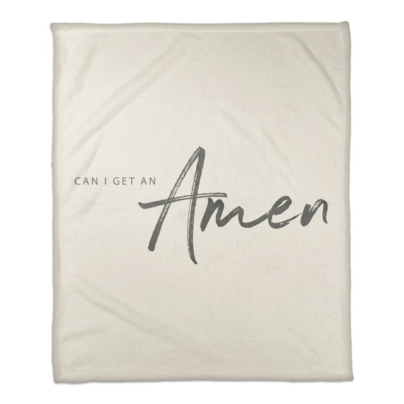 Creative Products Can I Get an Amen 50x60 Coral Fleece Blanket