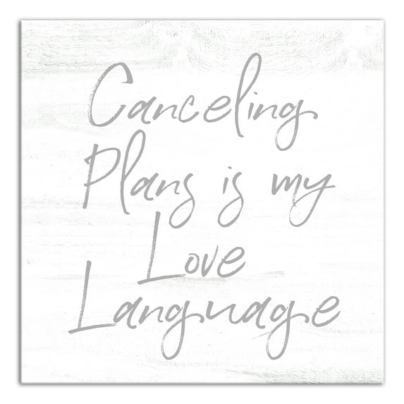Creative Products Canceling Plans 12x12 Canvas Wall Art