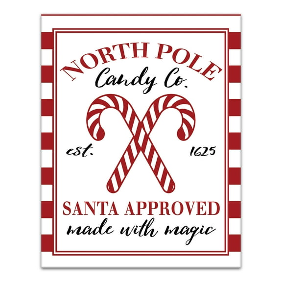Creative Products Candy Cane Co 11x14 Canvas Wall Art