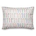 thumbnail image 1 of Creative Products Candy Cane Pattern 20 x 14 Spun Poly Pillow, 1 of 3