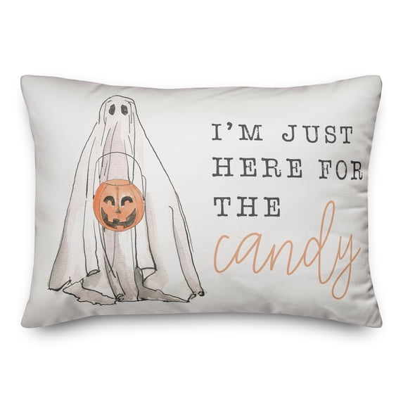 Creative Products Candy Ghost 20 x 14 Spun Poly Pillow