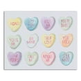 thumbnail image 1 of Creative Products Candy Heart Sayings 10 x 8 Canvas Wall Art, 1 of 5