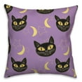 thumbnail image 1 of Creative Products Cat Moon and Stars Pattern 20 x 20 Spun Poly Pillow, 1 of 3