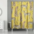 thumbnail image 1 of Creative Products Cheetah Yellow 71 x 74 Shower Curtain, 1 of 2