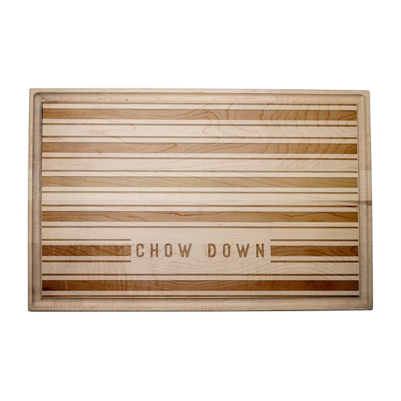 Creative Products Chow Down 17 x 11 Maple Cutting Board
