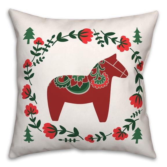 Creative Products Christmas Donkey 18x18 Spun Poly Pillow