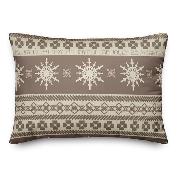 Creative Products Christmas Neutral Sweater 20 x 14 Spun Poly Pillow