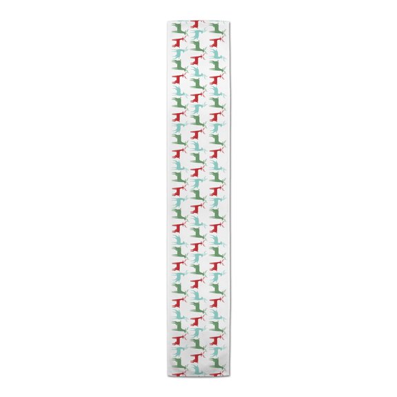 Creative Products Christmas Reindeer Pattern 16x90 Cotton Twill Table Runner
