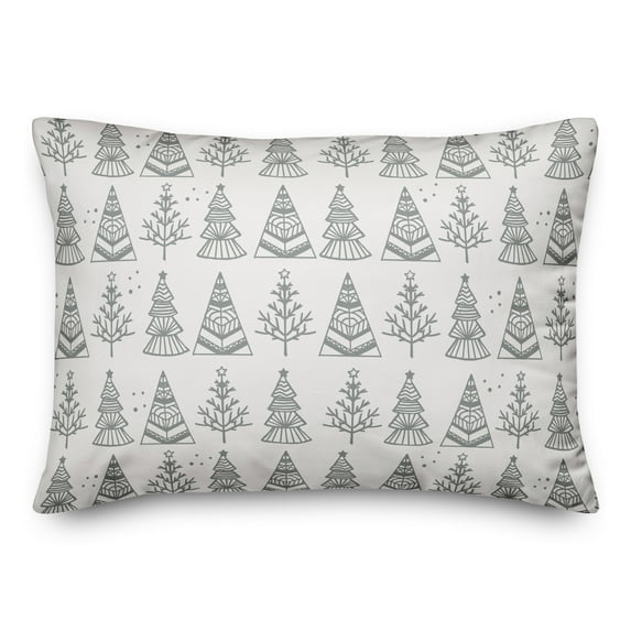 Creative Products Christmas Tree Pattern 14x20 Spun Poly Pillow