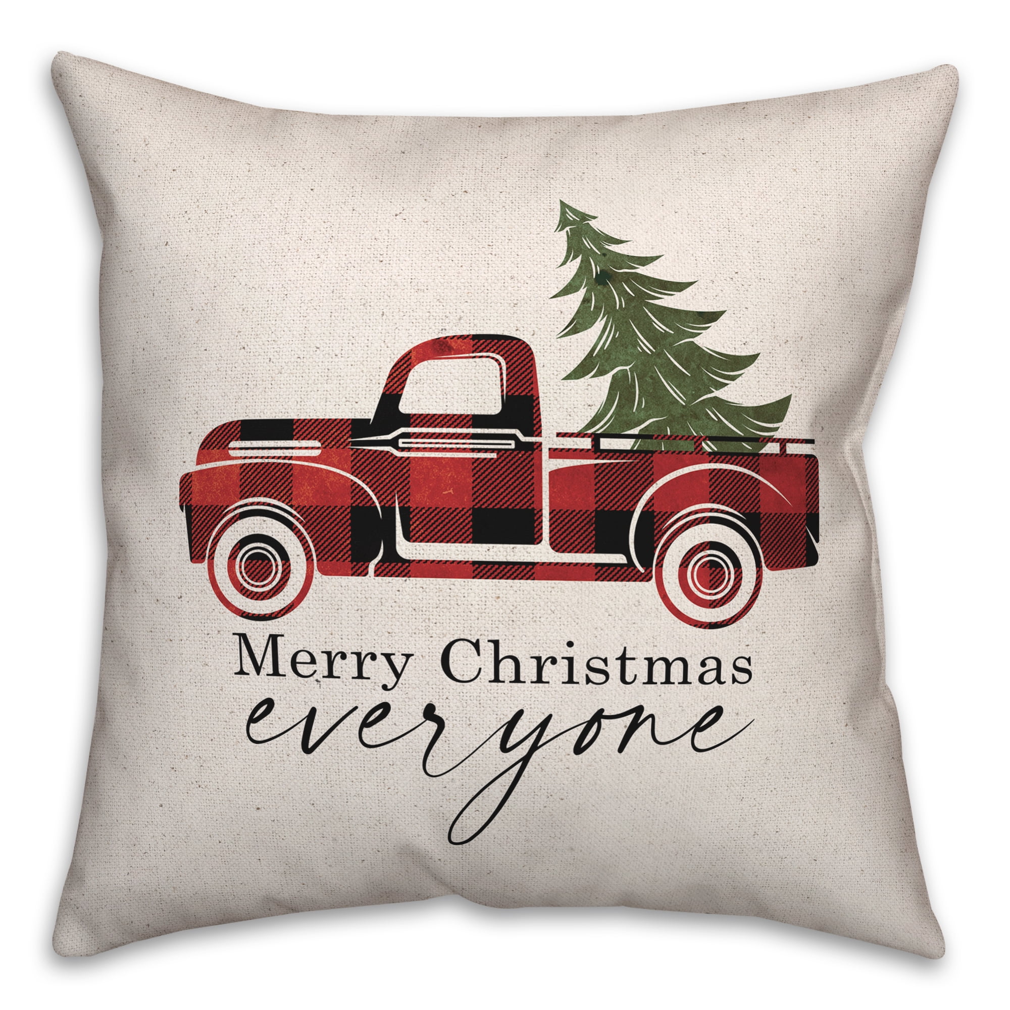Creative Products Christmas Truck 18 x 18 Indoor / Outdoor Pillow