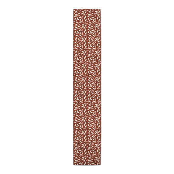 Creative Products Circle Vine Pattern Red 5 16 x 90 Poly Twill Table Runner