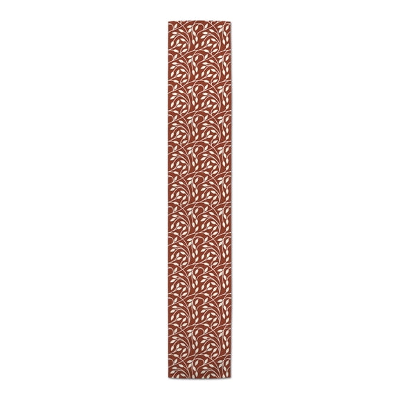 Creative Products Circle Vine Pattern Red 5 16 x 90 Poly Twill Table Runner