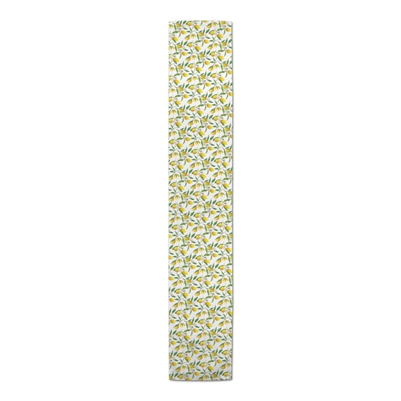 Creative Products Citrus Lemon Pattern 16x90 Poly Twill Table Runner