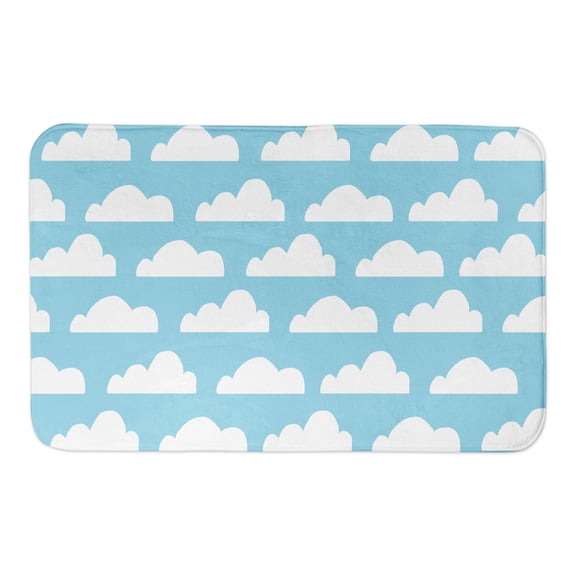 Creative Products Cloud Pattern 34x21 Bath Mat