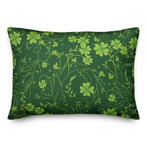 Creative Products Clover Botanical Flourish 20 x 14 Spun Poly Pillow