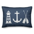 thumbnail image 1 of Creative Products Coastal Icons Navy 14x20 Spun Poly Pillow, 1 of 3