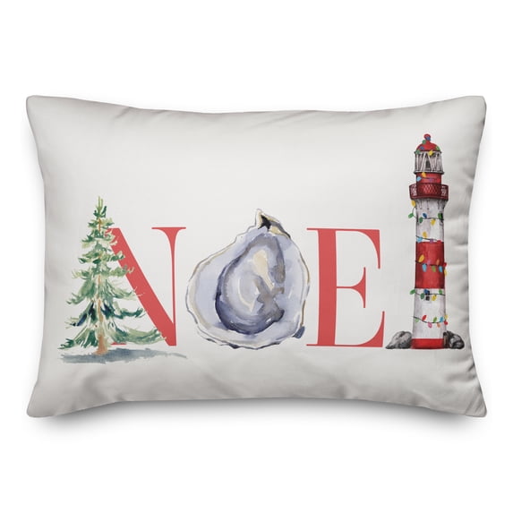 Creative Products Coastal Noel 20 x 14 Spun Poly Pillow