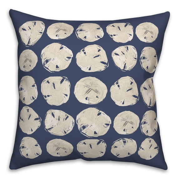 Creative Products Coastal Sand Dollars 16 x 16 Spun Poly Pillow