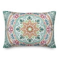 thumbnail image 1 of Creative Products Colorful Blue Orange Medallion 14x20 Indoor / Outdoor Pillow, 1 of 3