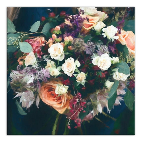 Creative Products Colorful Bouquet 36x36 Canvas Wall Art