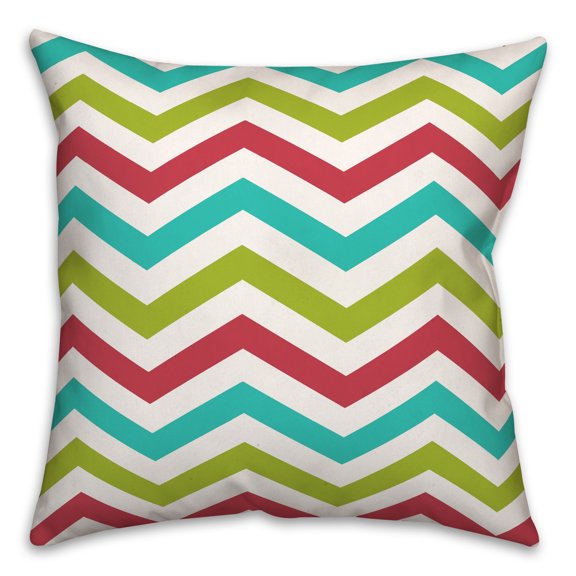 Creative Products Colorful Chevron 18x18 Spun Poly Pillow