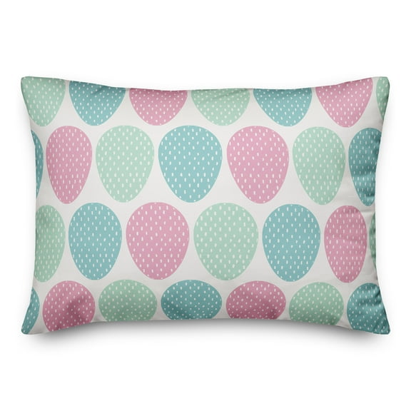 Creative Products Colorful Egg Pattern 14x20 Spun Poly Pillow