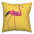 thumbnail image 1 of Creative Products Colorful Flamingo with Yellow 20x20 Indoor / Outdoor Pillow, 1 of 3