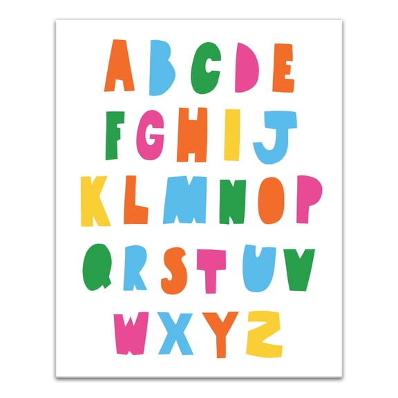 Creative Products Colorful Kids ABC 11x14 Canvas Wall Art