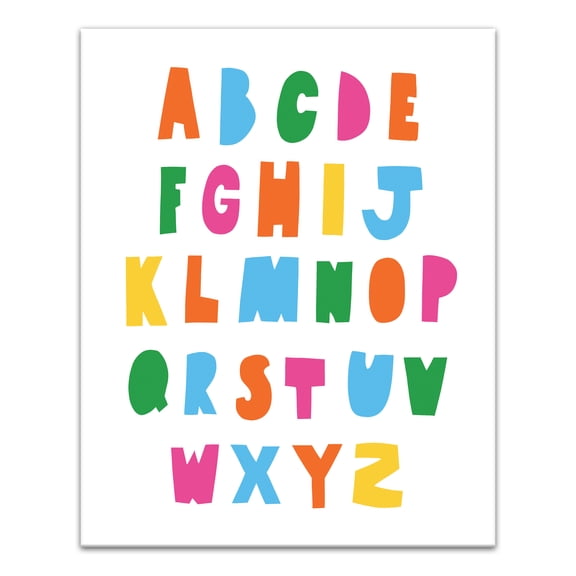 Creative Products Colorful Kids ABC 24x30 Canvas Wall Art