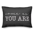 thumbnail image 1 of Creative Products Come As You Are Black and White 14x20 Indoor / Outdoor Pillow, 1 of 2