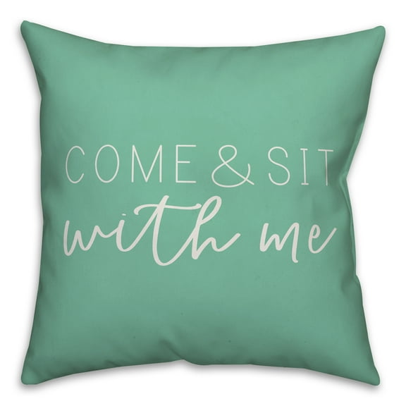 Creative Products Come and Sit With Me Mint 16x16 Indoor / Outdoor Pillow