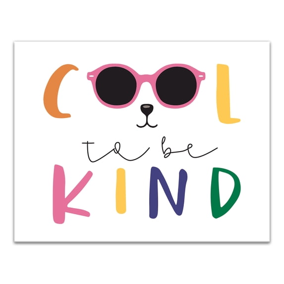 Creative Products Cool To Be Kind 14x11 Canvas Wall Art