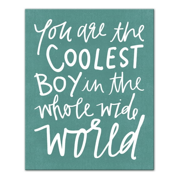 Creative Products Coolest Boy in the World 16x20 Canvas Wall Art