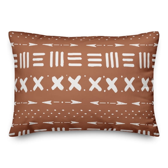 Creative Products Copper Tribal Pattern 14x20 Spun Poly Pillow