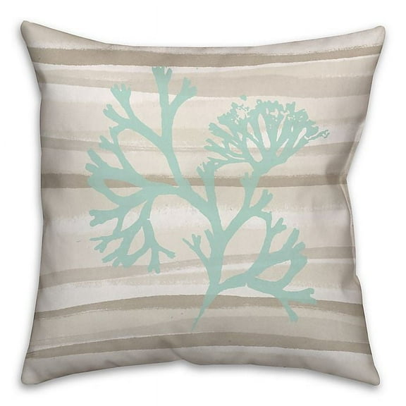 Creative Products Coral Abstract Spun Polyester Throw Pillow - 18x18