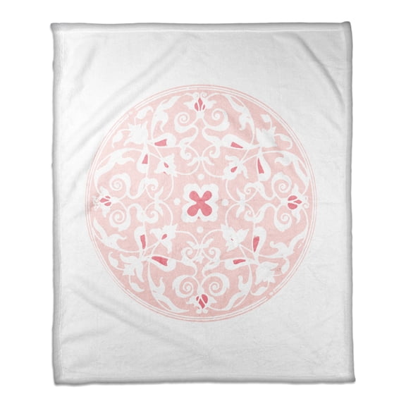 Creative Products Coral Moroccan Circle 50x60 Throw Blanket